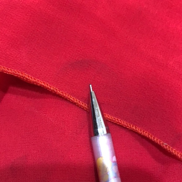 Badgley Mischka Gown Formal Maxi Dress Size 20 Red Pleated Cold Shoulder - Picture 7 of 10